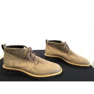 Ecco Jeremy Hybrid Brown Leather Gore Tex Chukka Boots Size Men 41 EU/7.5 US